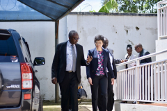 Capt. Kibe giving a tour of CASSOA facilities to Dr. Fang Liu