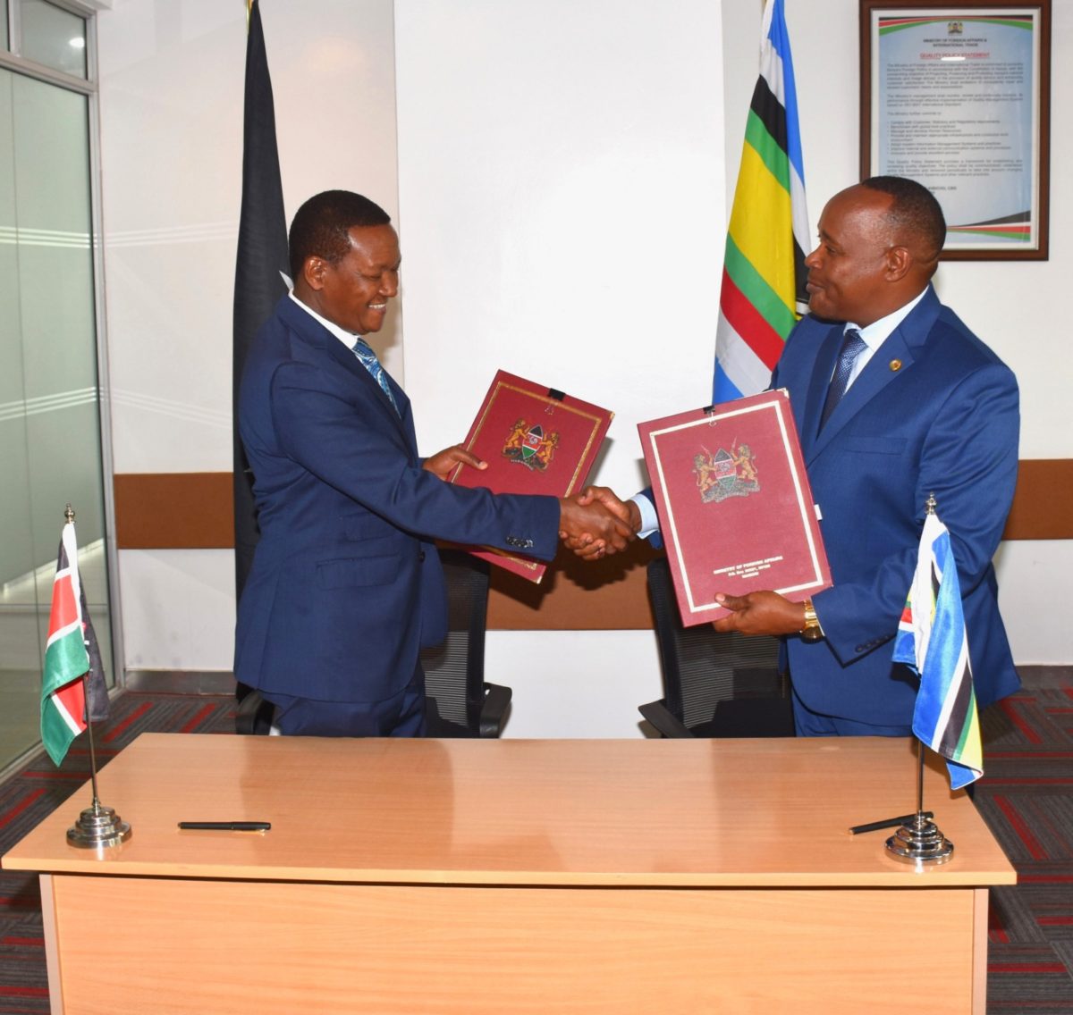 New hosting agreement signed in Nairobi.